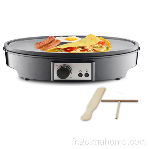 Fabricant de pancake de la vie de la Santé Facile propre Crepe Crepe Maker Ménage 1 an Electric (AE) * Pièces de rechange gratuites LFGB ROHS EMC CB